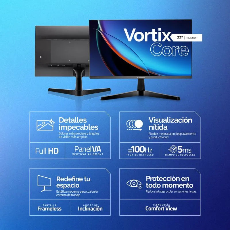 🔥 Monitor Indurama 22” FHD VA 100Hz (22MIMNAVC)