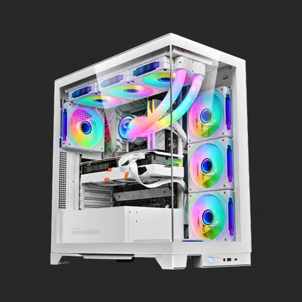 🖥️ Armaggeddon Aquaron Xtreme White – Case Gamer L-ATX / E-ATX 🤍🔥