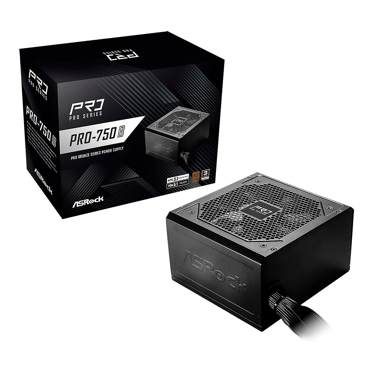 🔥 ASRock Pro Series 750W PRO-750B – 80 Plus Bronze