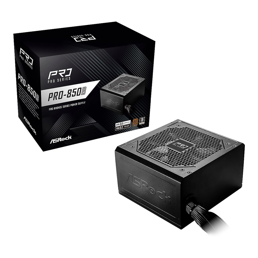 🔥 ASRock Pro Series 850W PRO-850B – 80 Plus Bronze