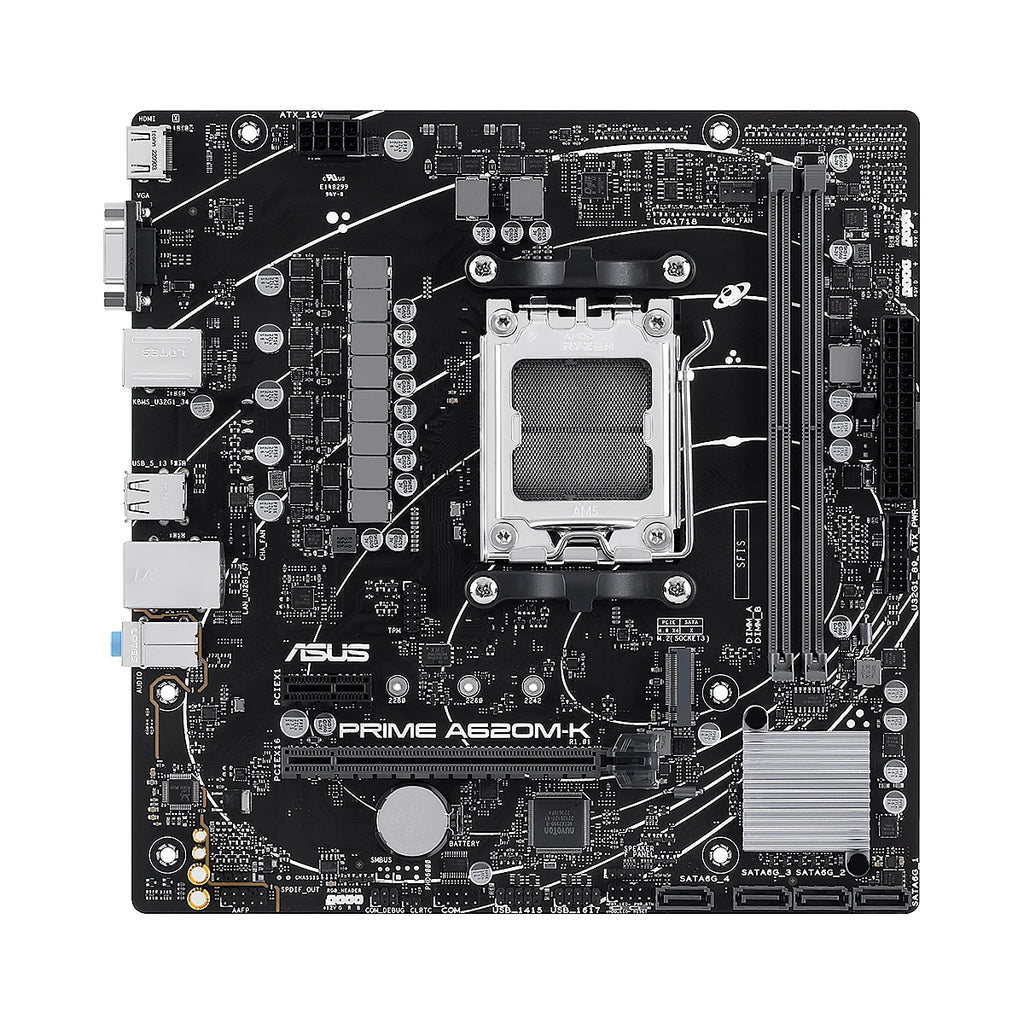 🔥 ASUS PRIME A620M-K (AM5 – DDR5)