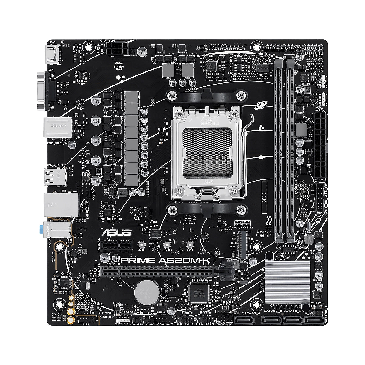 🔥 ASUS PRIME A620M-K (AM5 – DDR5)