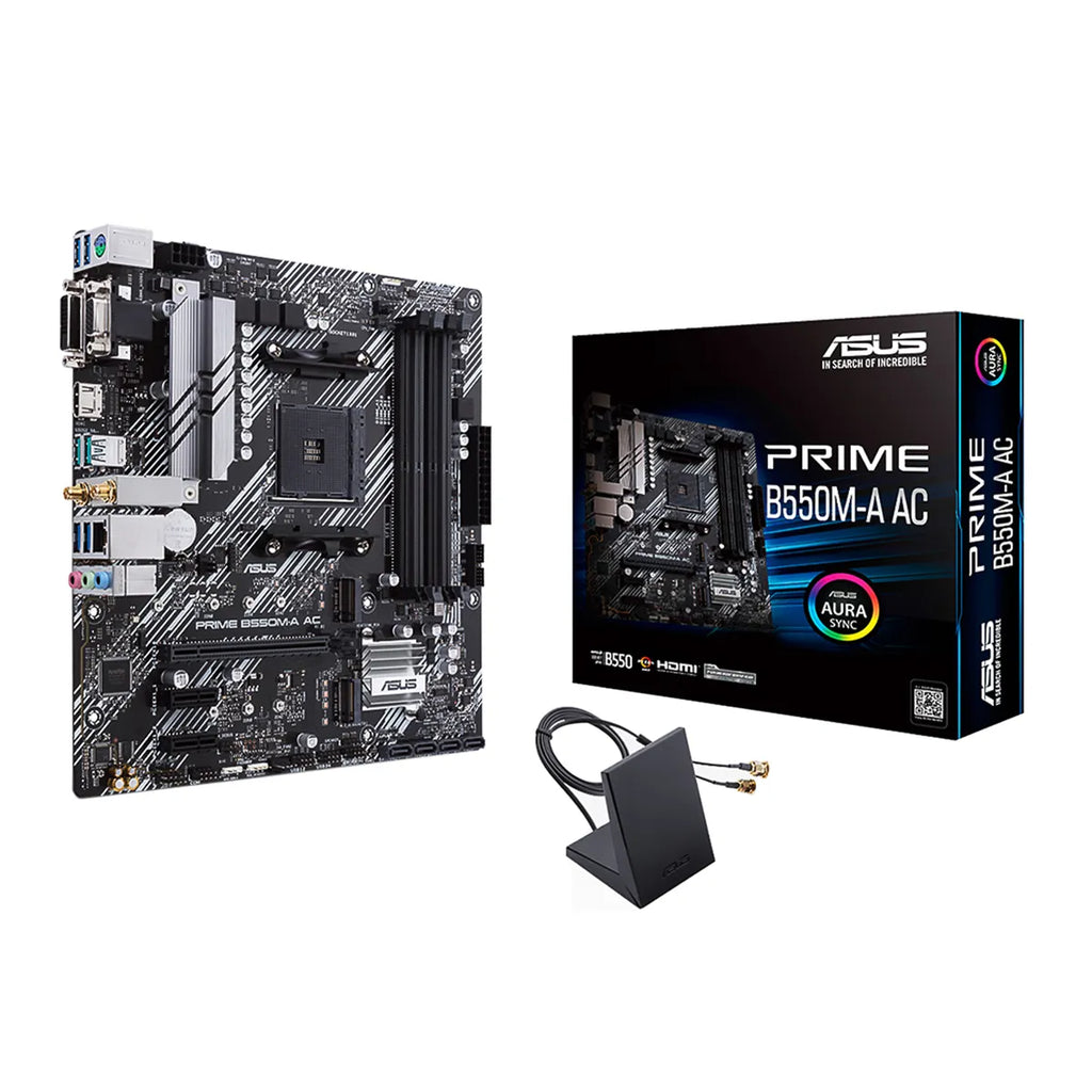 🔥 ASUS PRIME B550M-A AC (AM4 – WiFi + DDR4)
