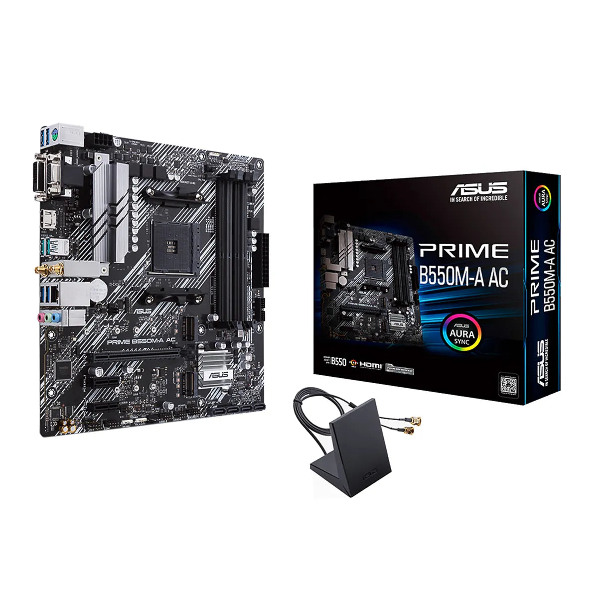 🔥 ASUS PRIME B550M-A AC (AM4 – WiFi + DDR4)