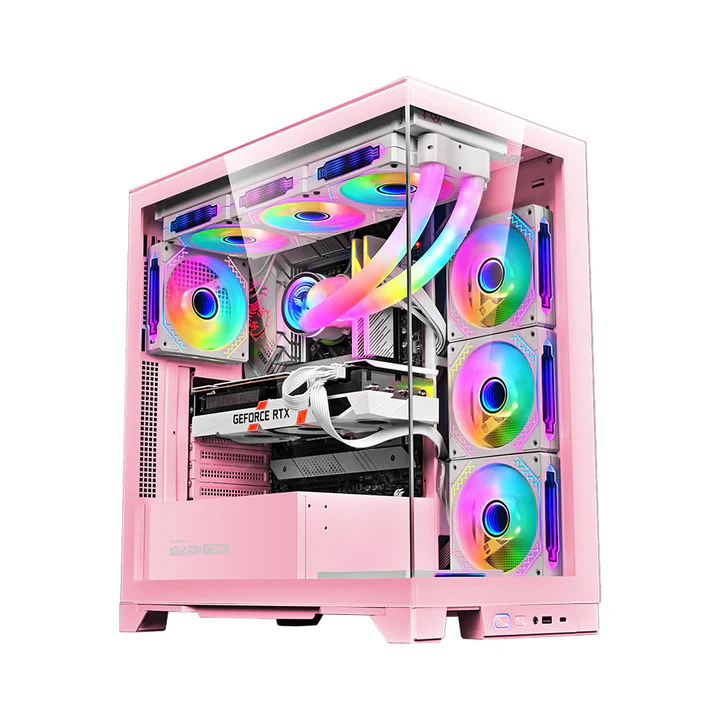 🖥️ Armaggeddon Aquaron Xtreme Pink – Case Gamer L-ATX / E-ATX 💖🔥